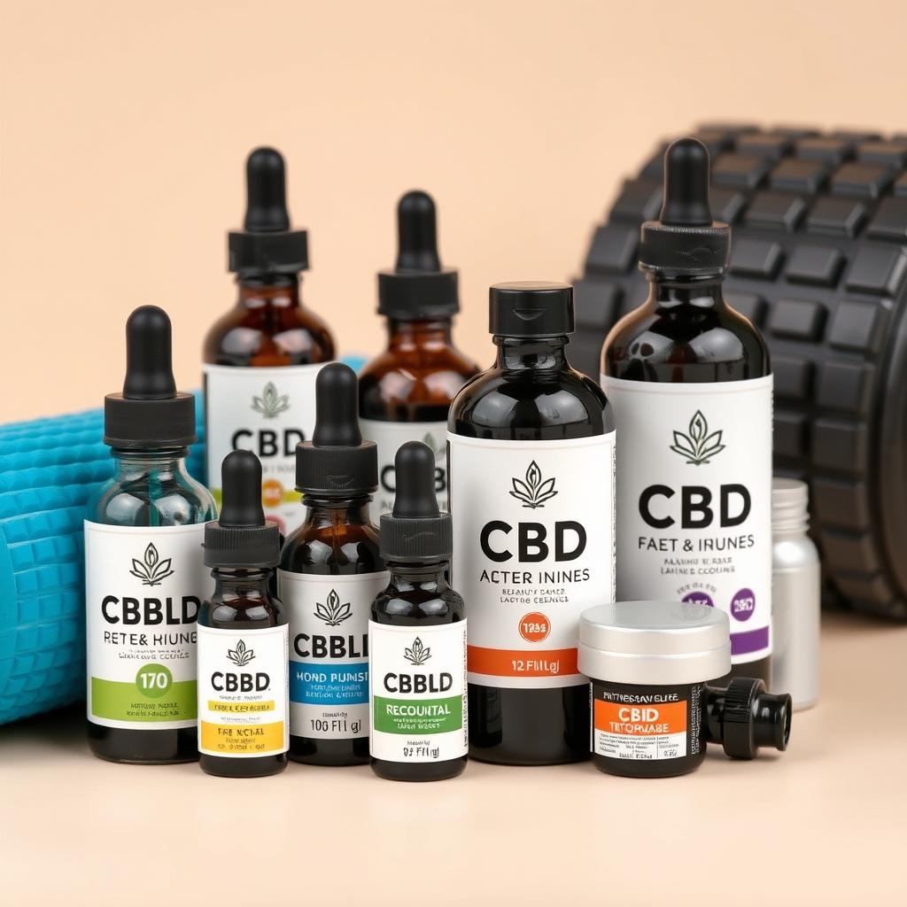 CBD oil products for fitness recovery