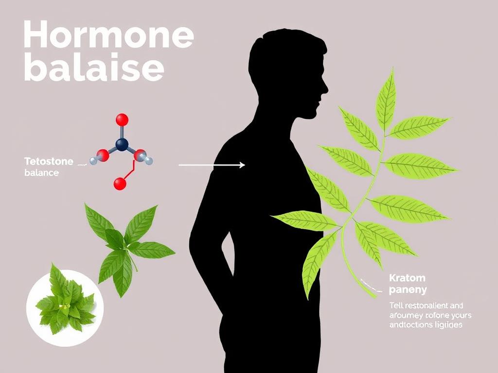Hormone balance concept with kratom