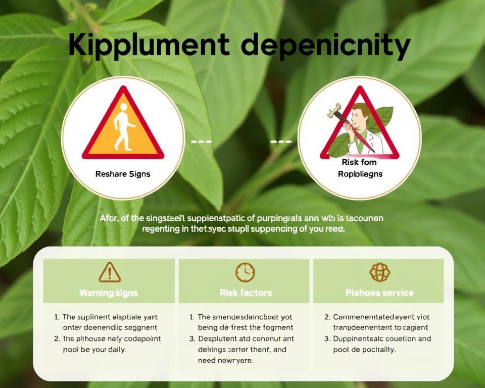 Warning sign about kratom dependency risks